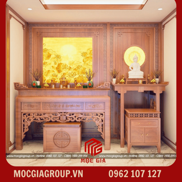 Mẫu Bàn Thờ 2 Tầng đẹp Hiện đại đơn Giản