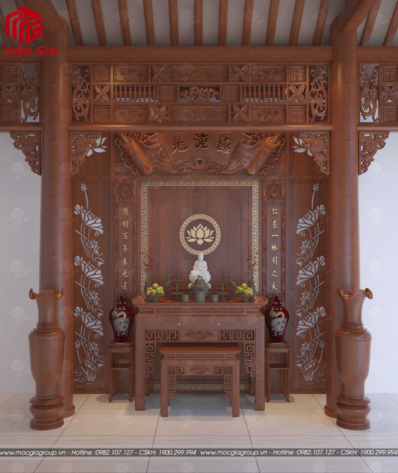 Mẫu Bàn Thờ 2 Tầng đẹp Hiện đại đơn Giản